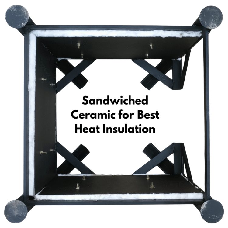 ceramic insulated commercial wood stove