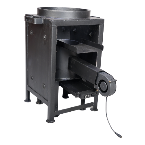 Oil fry wood stove